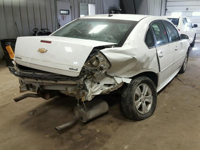 2G1WF5E39C1244921 - 2012 CHEVROLET IMPALA LS WHITE photo 4