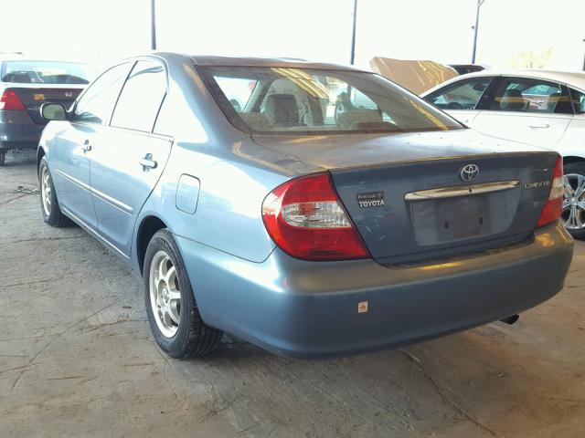 4T1BE32K14U895471 - 2004 TOYOTA CAMRY LE BLUE photo 3