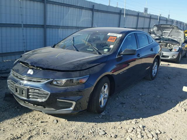 1G1ZB5ST3HF192294 - 2017 CHEVROLET MALIBU LS BLUE photo 2