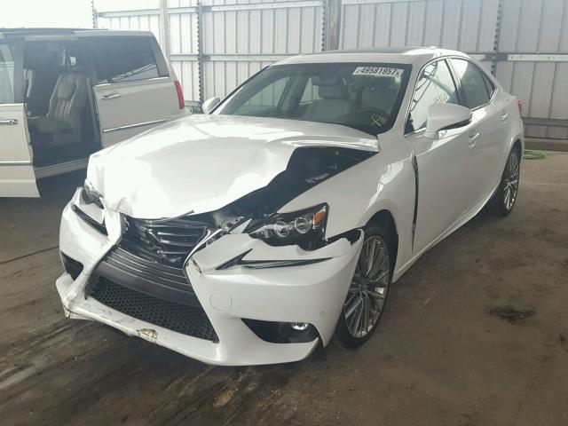 JTHBF1D25F5054137 - 2015 LEXUS IS 250 WHITE photo 2