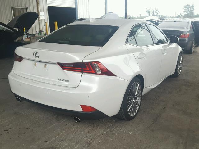 JTHBF1D25F5054137 - 2015 LEXUS IS 250 WHITE photo 4