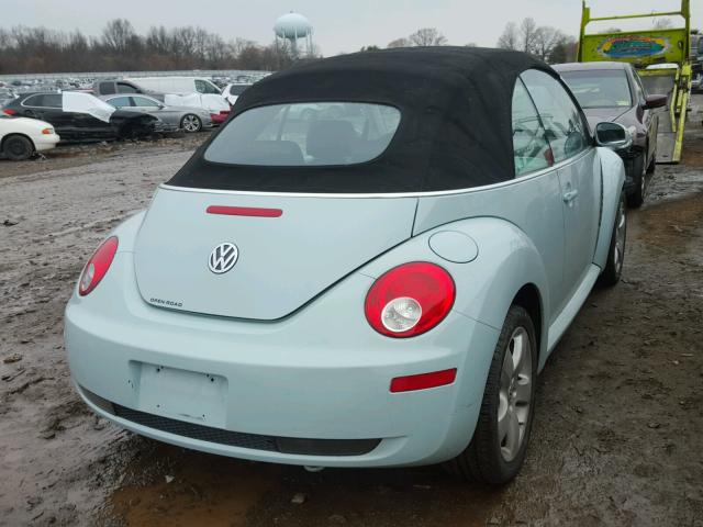 3VWSG31Y66M321053 - 2006 VOLKSWAGEN NEW BEETLE BLUE photo 4