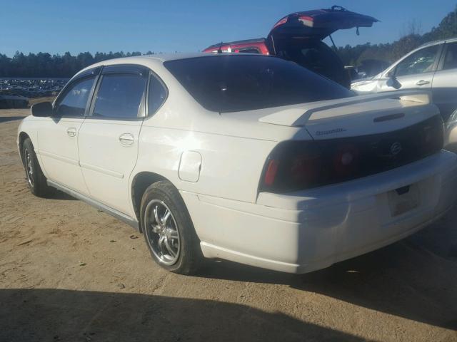 2G1WF52E959390374 - 2005 CHEVROLET IMPALA WHITE photo 3