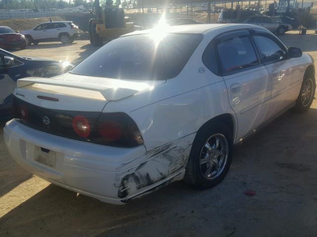 2G1WF52E959390374 - 2005 CHEVROLET IMPALA WHITE photo 4