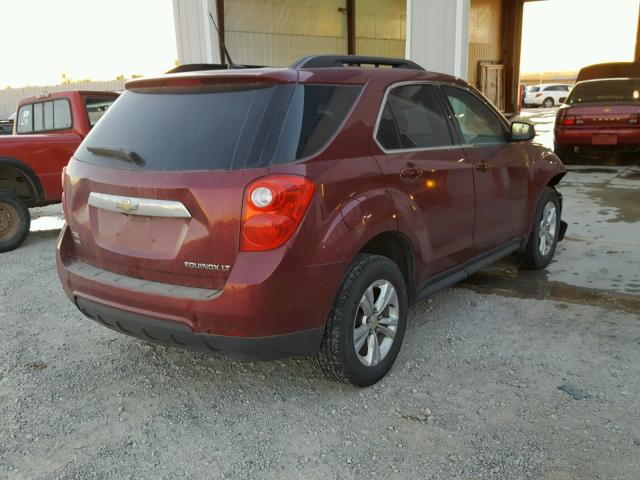 2CNFLEEC7B6361801 - 2011 CHEVROLET EQUINOX LT RED photo 4