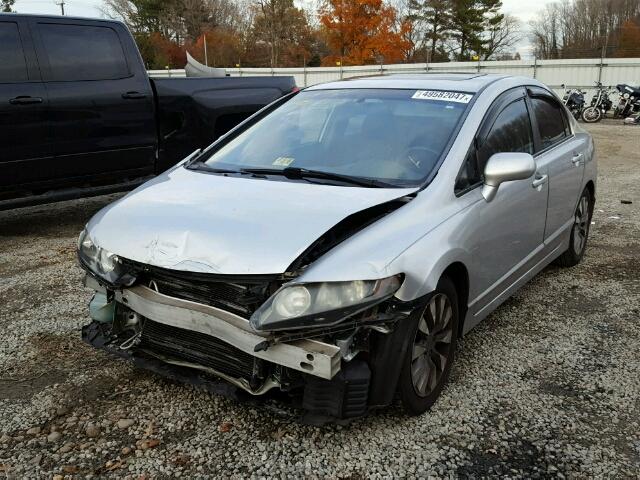 19XFA1F96BE023974 - 2011 HONDA CIVIC EXL SILVER photo 2