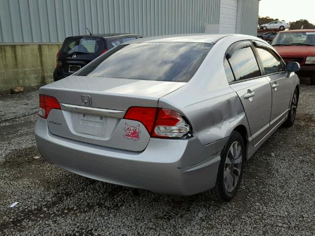 19XFA1F96BE023974 - 2011 HONDA CIVIC EXL SILVER photo 4