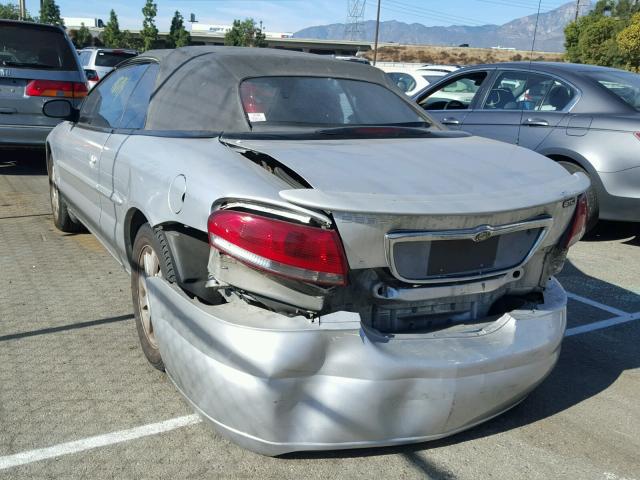 1C3EL75T63N508364 - 2003 CHRYSLER SEBRING GT SILVER photo 3