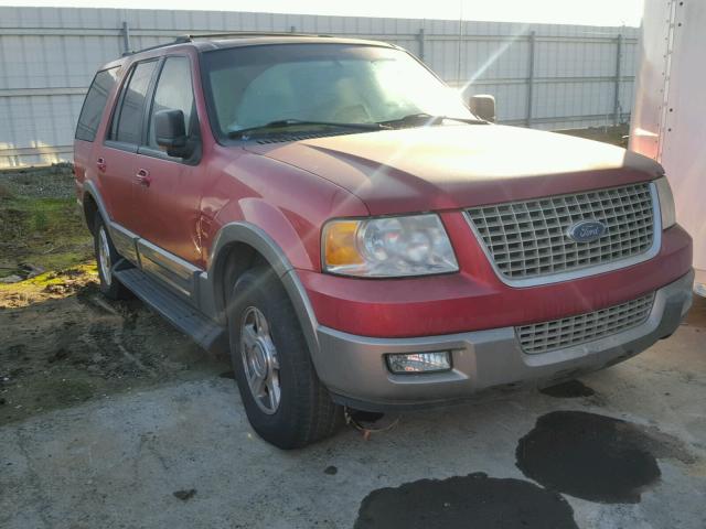 1FMEU17L33LA26378 - 2003 FORD EXPEDITION RED photo 1