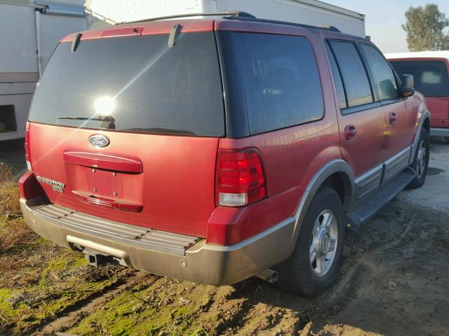 1FMEU17L33LA26378 - 2003 FORD EXPEDITION RED photo 4