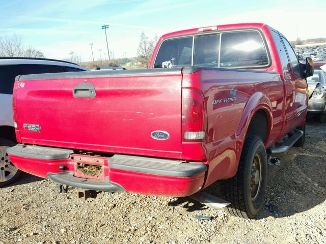 1FTNX21L23EC68769 - 2003 FORD F250 SUPER RED photo 4