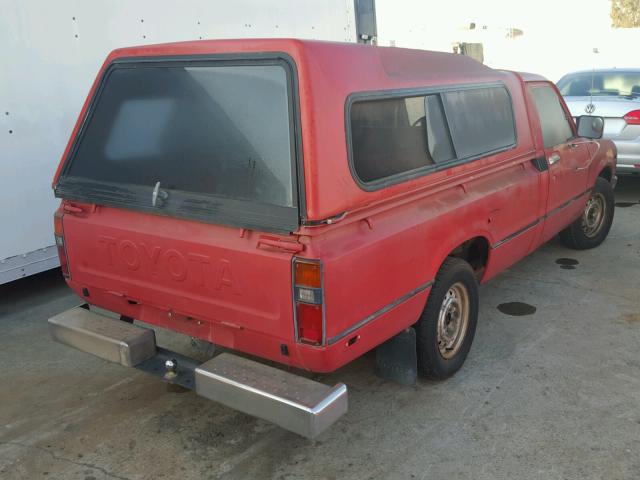 JT4RN44DXB0014438 - 1981 TOYOTA PICKUP / C RED photo 4