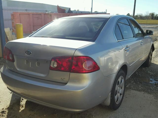 KNAGE123775127058 - 2007 KIA OPTIMA LX SILVER photo 4