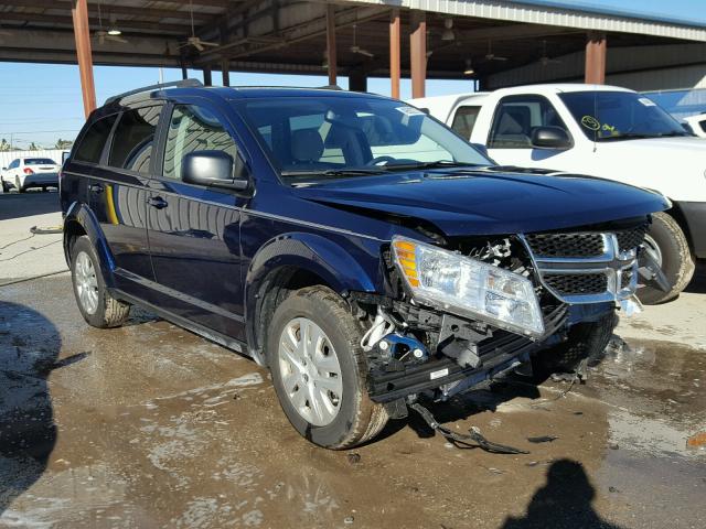 3C4PDCAB8HT529764 - 2017 DODGE JOURNEY SE BLUE photo 1