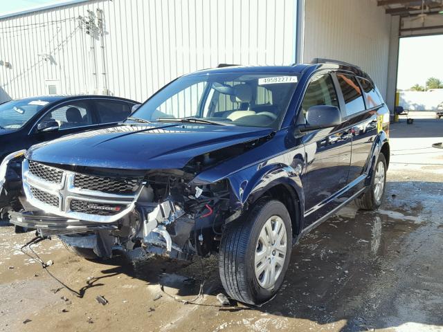 3C4PDCAB8HT529764 - 2017 DODGE JOURNEY SE BLUE photo 2