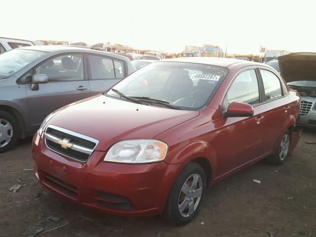 KL1TD5DE6BB134983 - 2011 CHEVROLET AVEO LS RED photo 2