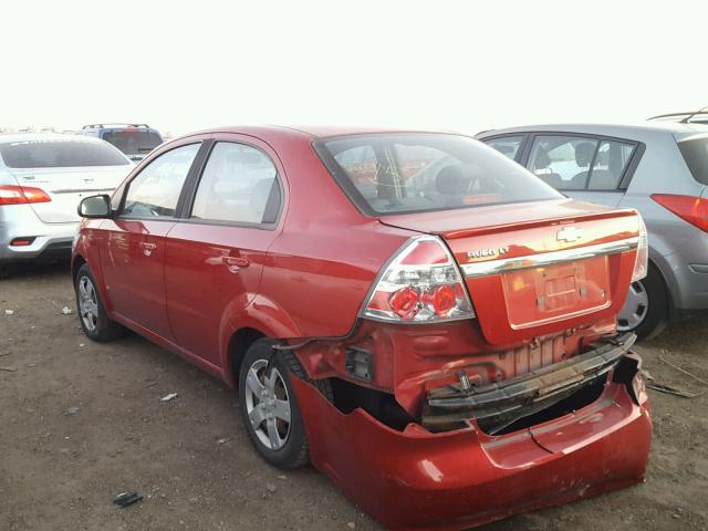 KL1TD5DE6BB134983 - 2011 CHEVROLET AVEO LS RED photo 3