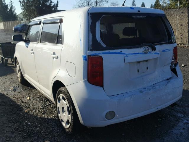 JTLKE50E781024115 - 2008 TOYOTA SCION XB WHITE photo 3