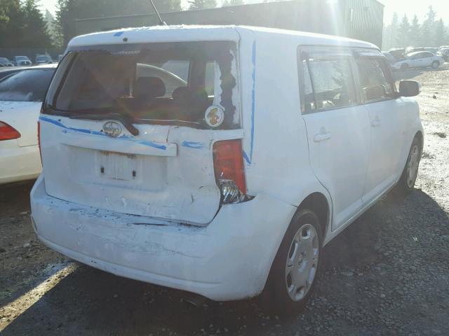 JTLKE50E781024115 - 2008 TOYOTA SCION XB WHITE photo 4