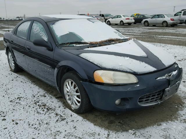 1C3AL56U61N527696 - 2001 CHRYSLER SEBRING LX BLUE photo 1