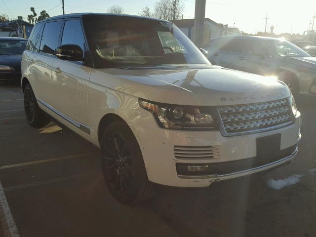 SALGS3EF6GA255451 - 2016 LAND ROVER RANGE ROVE WHITE photo 1