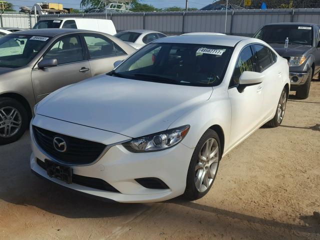 JM1GJ1V59G1479836 - 2016 MAZDA 6 TOURING WHITE photo 2