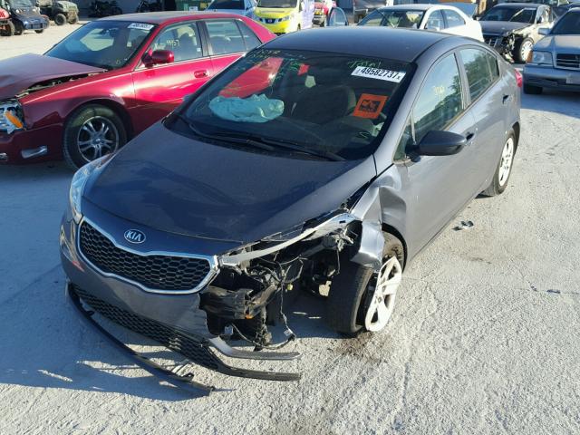 KNAFK4A61G5510463 - 2016 KIA FORTE LX BLUE photo 2