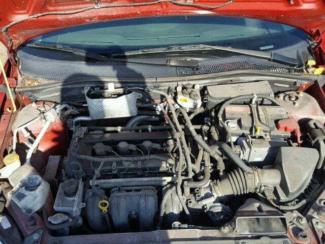 1FAHP34N99W132129 - 2009 FORD FOCUS S RED photo 7