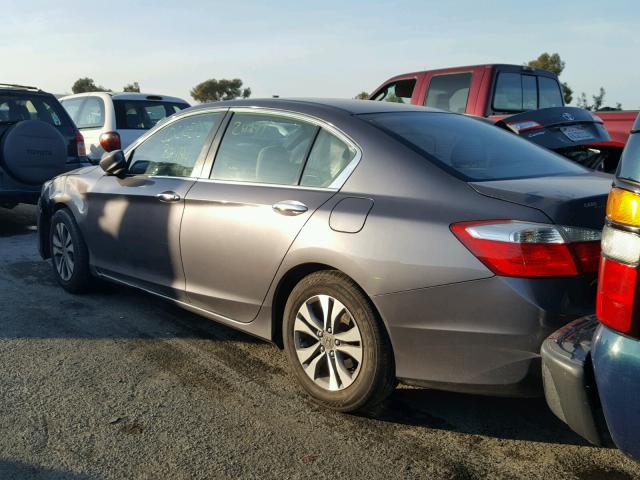 1HGCR2F36EA004086 - 2014 HONDA ACCORD LX GRAY photo 3