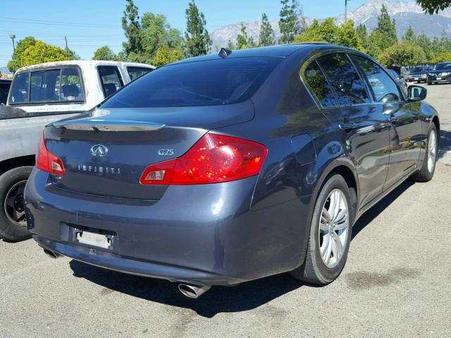 JN1DV6AP1CM701633 - 2012 INFINITI G25 BASE GRAY photo 4