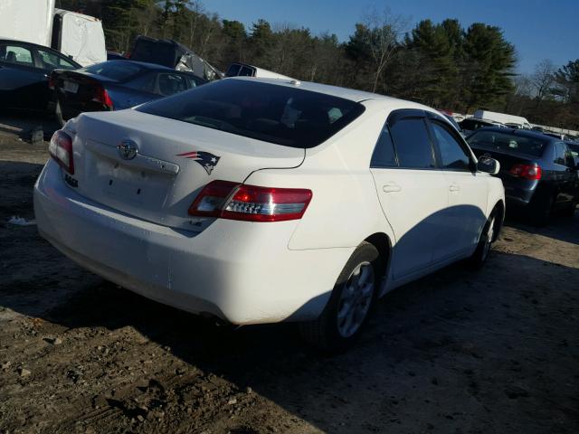 4T4BF3EKXAR079689 - 2010 TOYOTA CAMRY BASE WHITE photo 4