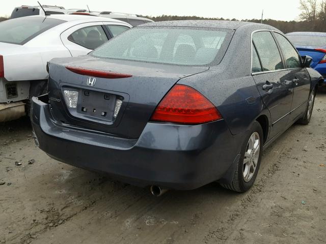 1HGCM56367A184379 - 2007 HONDA ACCORD SE GRAY photo 4