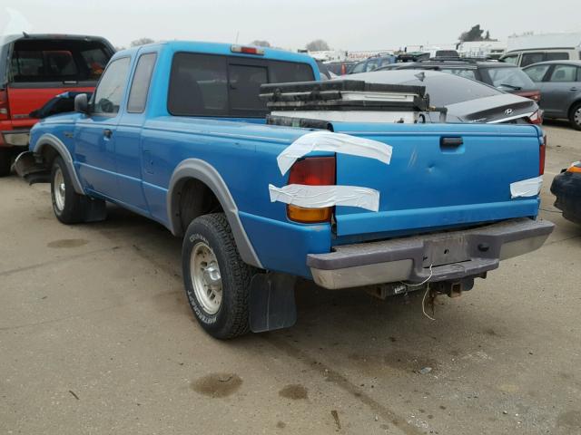 1FTCR15X6SPA11710 - 1995 FORD RANGER SUP BLUE photo 3