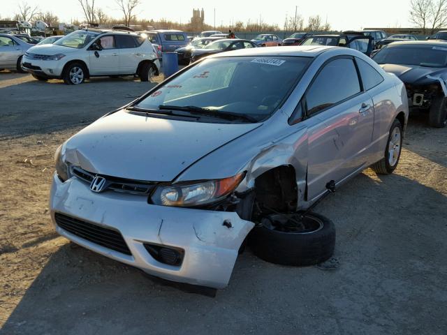 2HGFG12837H582777 - 2007 HONDA CIVIC EX SILVER photo 2