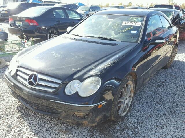 WDBTJ56H69F265759 - 2009 MERCEDES-BENZ CLK 350 BLACK photo 2