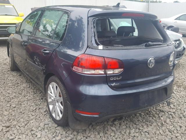 WVWDM7AJ5AW367853 - 2010 VOLKSWAGEN GOLF BLUE photo 3