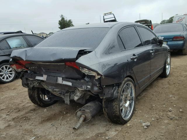 2HGFA16589H368064 - 2009 HONDA CIVIC LX CHARCOAL photo 4