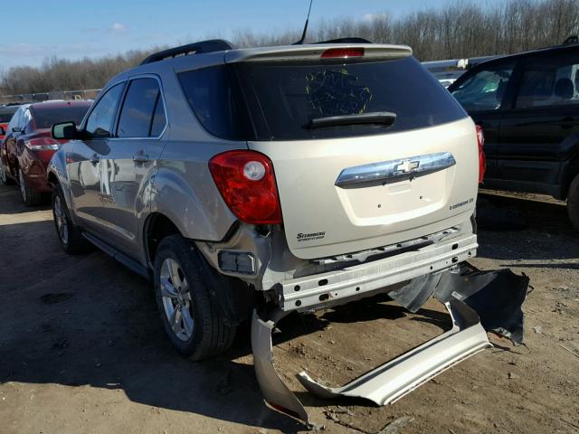 2GNALDEC8B1203593 - 2011 CHEVROLET EQUINOX LT BEIGE photo 3