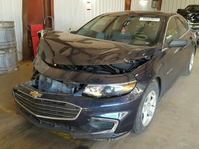 1G1ZB5ST2HF163840 - 2017 CHEVROLET MALIBU LS BLUE photo 2