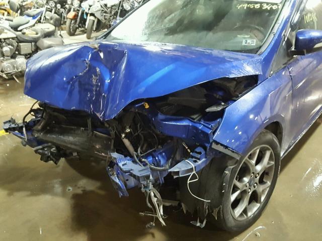 1FADP3F2XEL235038 - 2014 FORD FOCUS SE BLUE photo 9