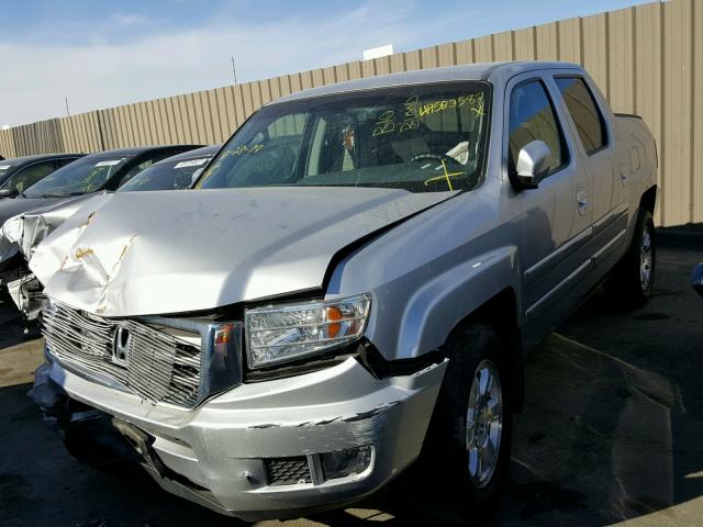 5FPYK1F4XCB001019 - 2012 HONDA RIDGELINE SILVER photo 2