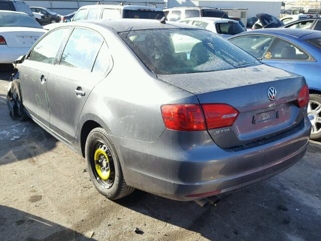 3VWD17AJ6EM297386 - 2014 VOLKSWAGEN JETTA SE GRAY photo 3