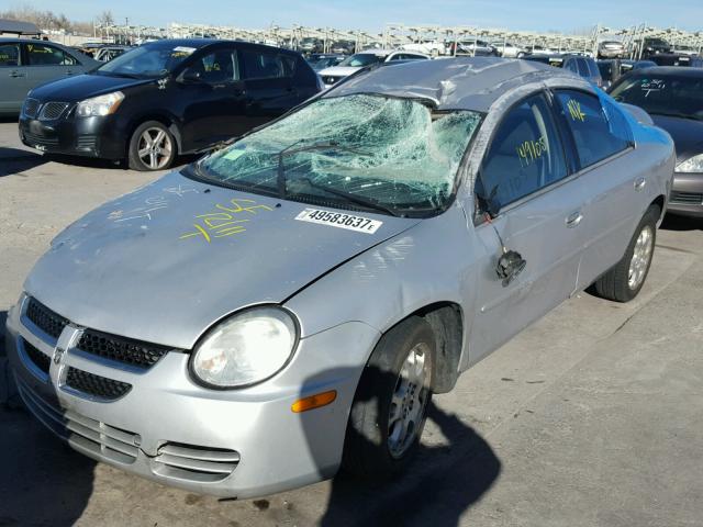 1B3ES56C14D614845 - 2004 DODGE NEON SXT GRAY photo 2