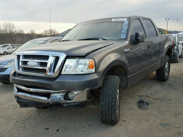 1FTPW14VX7KC43788 - 2007 FORD F150 SUPER CHARCOAL photo 2