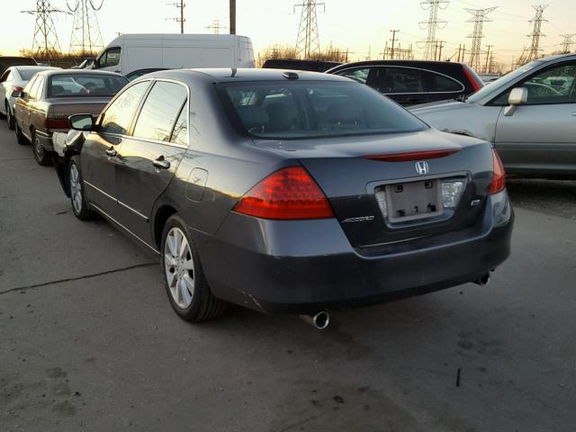 1HGCM66506A030711 - 2006 HONDA ACCORD EX GRAY photo 3