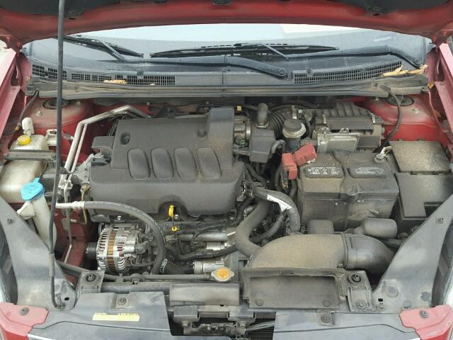 3N1AB6AP5CL695714 - 2012 NISSAN SENTRA 2.0 RED photo 7