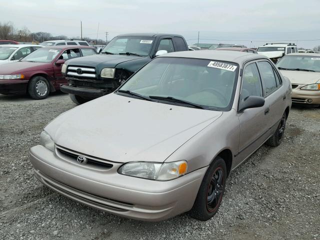 1NXBR12E0XZ185050 - 1999 TOYOTA COROLLA VE TAN photo 2