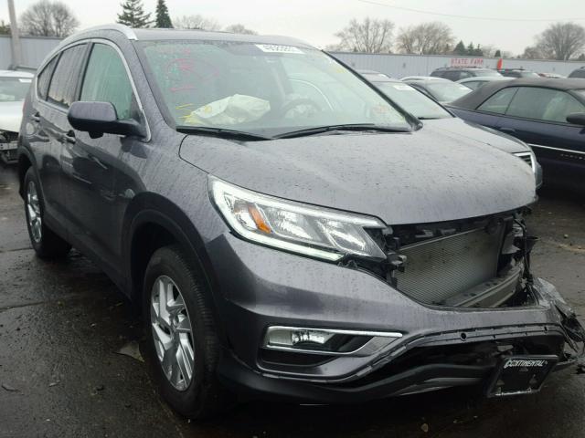 5J6RM4H76FL098750 - 2015 HONDA CR-V EXL GRAY photo 1