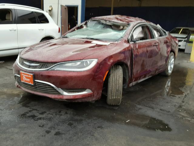 1C3CCCAB7GN106159 - 2016 CHRYSLER 200 LIMITE MAROON photo 2