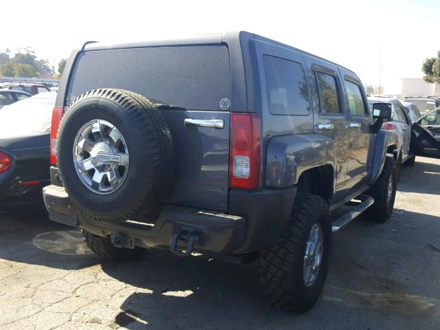 5GTEN13E788139567 - 2008 HUMMER H3 BLACK photo 4